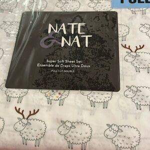 Full set of bed sheets Christmas motif